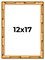 12x17 Thin Bamboo Picture Frame with UV-Resistant Acrylic & Acid Free Backing, Available in 2 Finishes - Gold and Brown